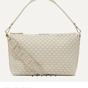 Rothy's Cream Woven Shoulder Bag with Detachable Strap